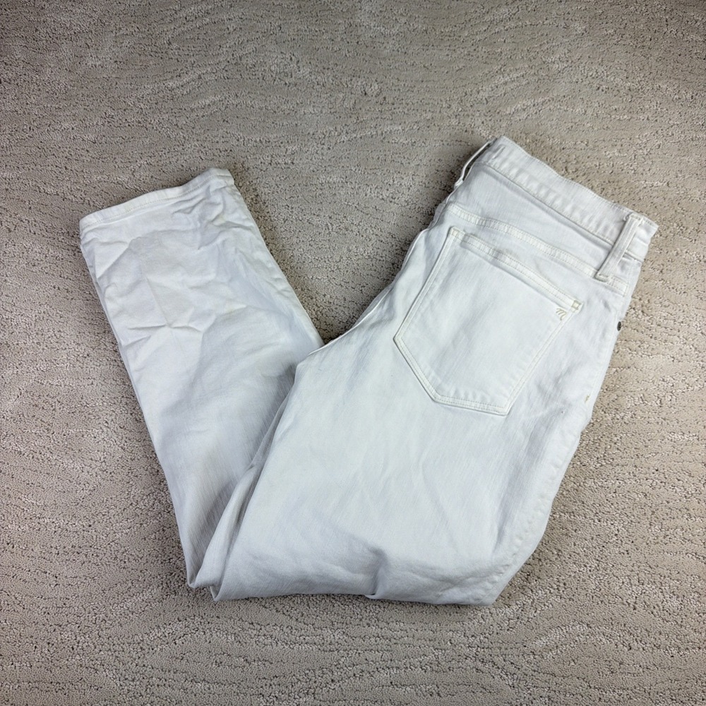 Women's Madewell Size 29 Classic Straight Jean White‎ High Rise